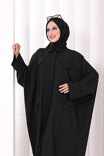 Yarasakol Elbise 7071 Siyah - 6