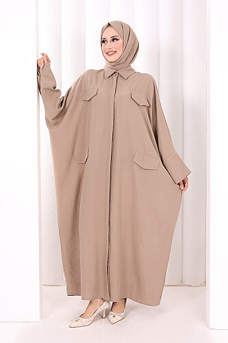 Yarasakol Elbise 7071 Vizon