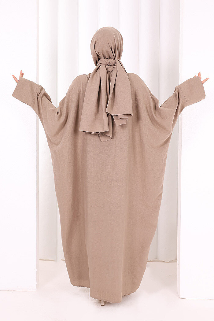 Yarasakol Elbise 7071 Vizon - 4