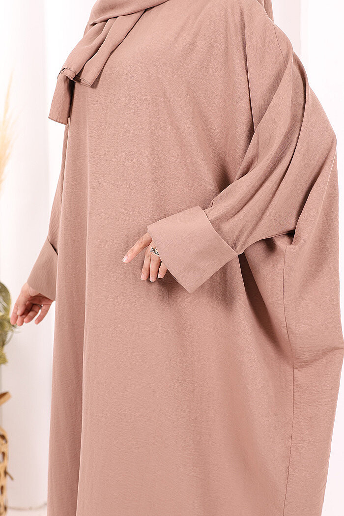 Yarasakol Elbise Şal Hediyeli 2398 Somon - 7