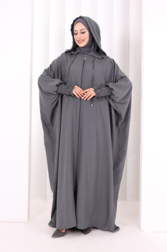 Yarasakol , Şapkalı Ferace 7076 Füme - 2