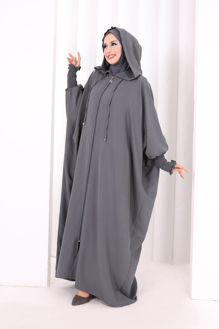 Yarasakol , Şapkalı Ferace 7076 Füme - 3