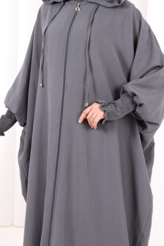 Yarasakol , Şapkalı Ferace 7076 Füme - 6