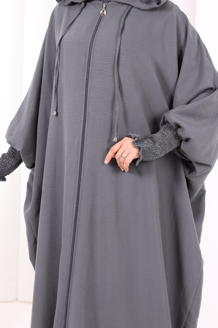 Yarasakol , Şapkalı Ferace 7076 Füme - 6