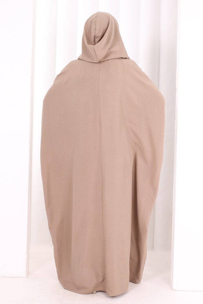 Yarasakol , Şapkalı Ferace 7076 Vizon - 5