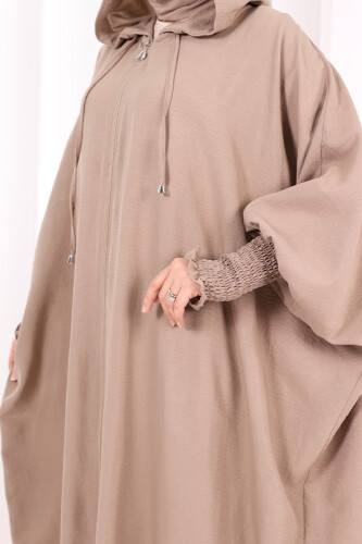 Yarasakol , Şapkalı Ferace 7076 Vizon - 7