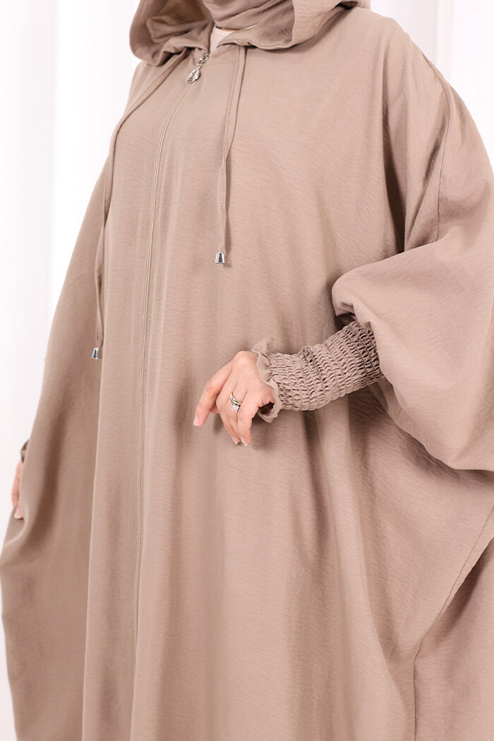 Yarasakol , Şapkalı Ferace 7076 Vizon - 7