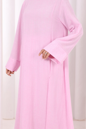 Yırtmaçlı Tunik Üçlü Takım 8035 Pembe - 7