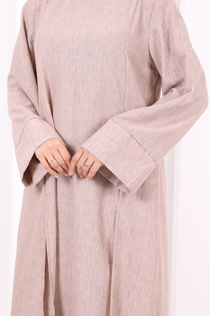 Yırtmaçlı Tunik Üçlü Takım 8035 Somon - 6